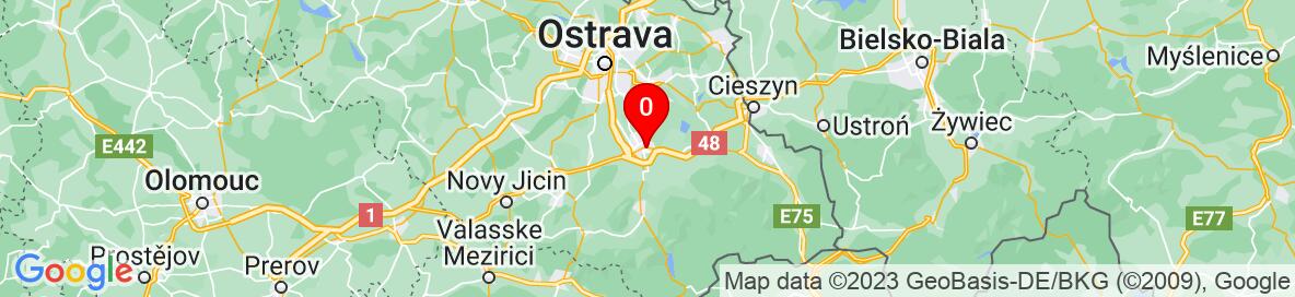 Mapa Frýdek-Místek, Moravskoslezský kraj, Česko. Podrobnější mapa je k dispozici pouze pro registrované uživatele. Prosím, zaregistrujte se nebo se přihlašte.