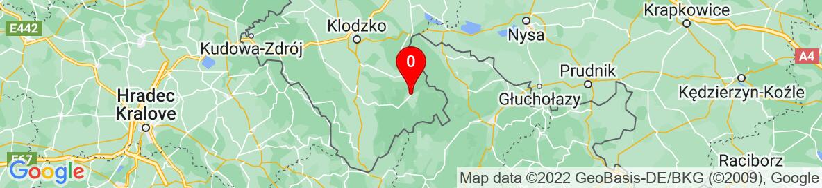 Mapa Stronie Śląskie, Kłodzko County, Lower Silesian Voivodeship, Polsko. Podrobnější mapa je k dispozici pouze pro registrované uživatele. Prosím, zaregistrujte se nebo se přihlašte.