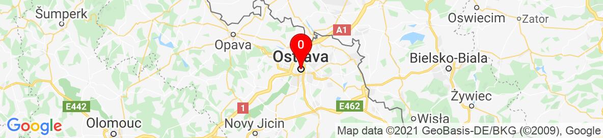 Mapa Ostrava, Ostrava-město, Moravskoslezský kraj, Česko. Podrobnější mapa je k dispozici pouze pro registrované uživatele. Prosím, zaregistrujte se nebo se přihlašte.