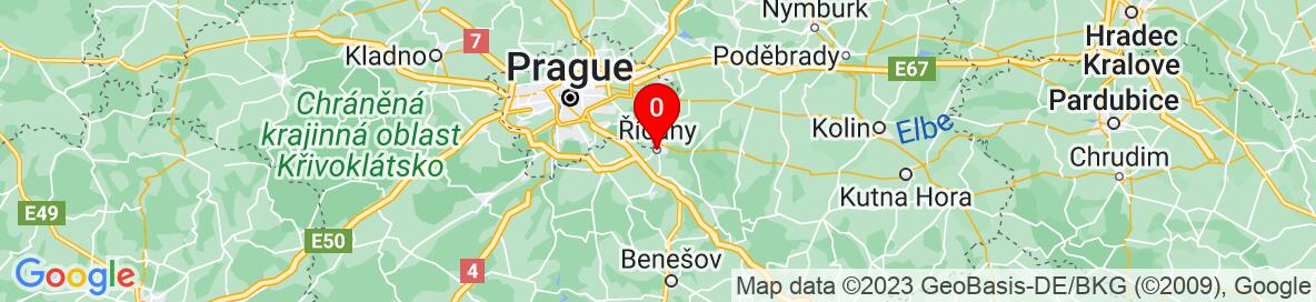 Mapa Říčany, Praha-východ, Středočeský kraj, Česko. Podrobnější mapa je k dispozici pouze pro registrované uživatele. Prosím, zaregistrujte se nebo se přihlašte.