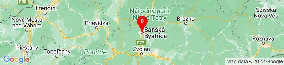 Mapa Banská Bystrica, Banskobystrický kraj, Slovensko. Podrobnější mapa je k dispozici pouze pro registrované uživatele. Prosím, zaregistrujte se nebo se přihlašte.