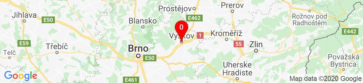 Mapa Vyskov, Vyškov District, South Moravian Region, Czechia. Podrobnější mapa je k dispozici pouze pro registrované uživatele. Prosím, zaregistrujte se nebo se přihlašte.