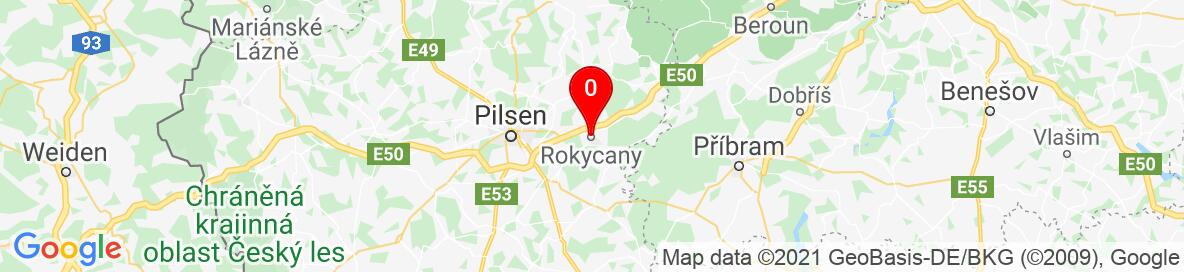 Mapa Rokycany, Plzeňský kraj, Česko. Podrobnější mapa je k dispozici pouze pro registrované uživatele. Prosím, zaregistrujte se nebo se přihlašte.