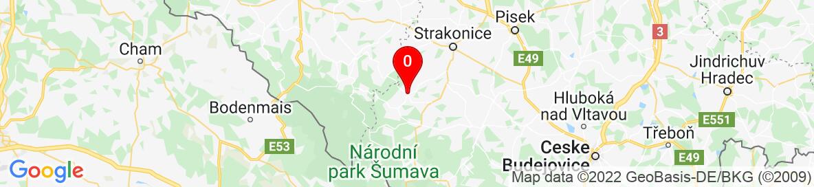 Mapa Vacov, Prachatice, Jihočeský kraj, Česko. Podrobnější mapa je k dispozici pouze pro registrované uživatele. Prosím, zaregistrujte se nebo se přihlašte.