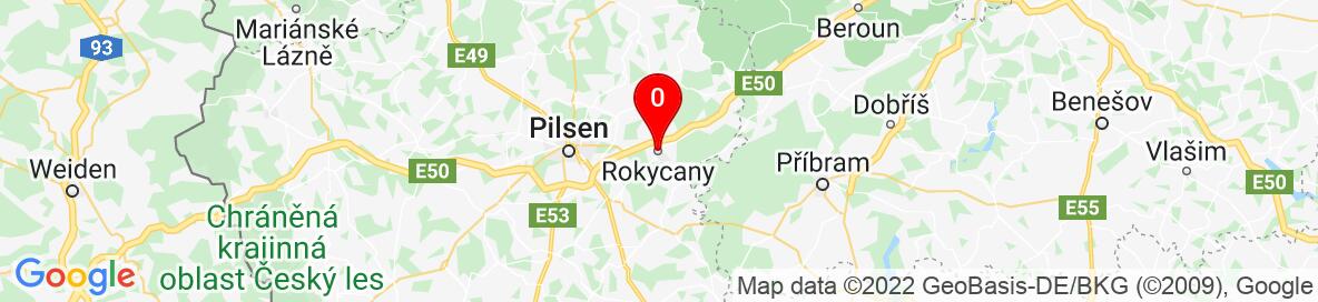 Mapa Rokycany, Plzeňský kraj, Česko. Podrobnější mapa je k dispozici pouze pro registrované uživatele. Prosím, zaregistrujte se nebo se přihlašte.