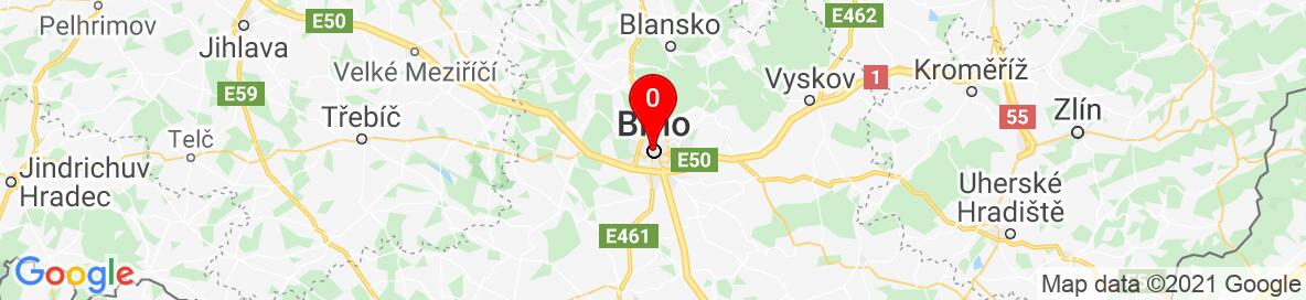 Mapa Brno, Brno-město, Jihomoravský kraj, Česko. Podrobnější mapa je k dispozici pouze pro registrované uživatele. Prosím, zaregistrujte se nebo se přihlašte.