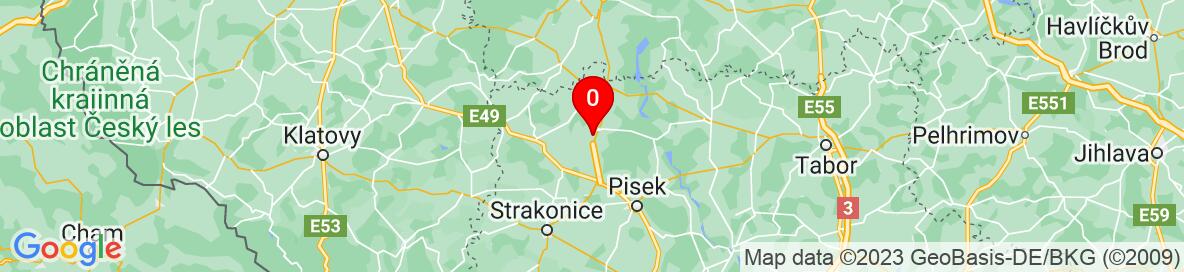 Mapa Mirotice, Písek, Jihočeský kraj, Česko. Podrobnější mapa je k dispozici pouze pro registrované uživatele. Prosím, zaregistrujte se nebo se přihlašte.
