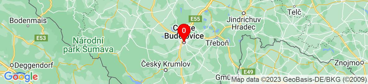 Mapa České Budějovice, Jihočeský kraj, Česko. Podrobnější mapa je k dispozici pouze pro registrované uživatele. Prosím, zaregistrujte se nebo se přihlašte.